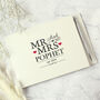 Personalised Mr And Mrs Guest Book And Pen, thumbnail 2 of 5