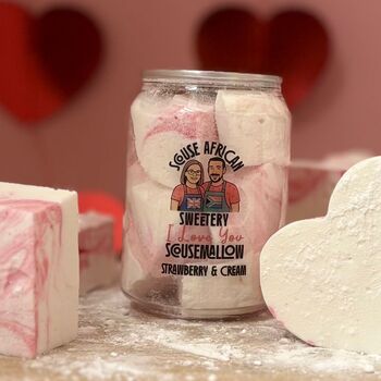 Strawberries And Cream Gourmet Marshmallows | Valentine’s Gift Can, 2 of 11