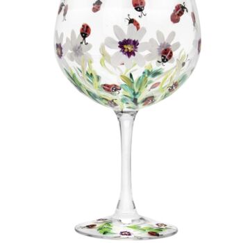Hand Painted Ladybird Gin Glass, 3 of 4
