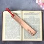 Personalised Copper Bookmark, 7th Wedding Anniversary Gift, thumbnail 6 of 10