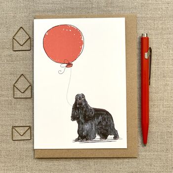 Personalised American Cocker Spaniel Dog Birthday Card, 4 of 8