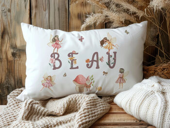 Girls Personalised Fairy Theme Pillow Case, 4 of 5