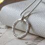 Personalised Mother's Halo Ring Necklace, thumbnail 2 of 9