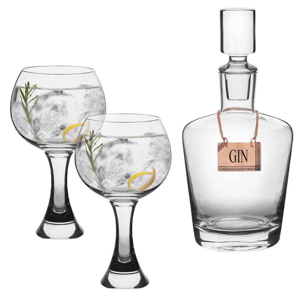 Personalised Luxury Gin Lover's Gift Set By Dibor