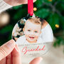 Personalised Grandad First Christmas Bauble With Photo, thumbnail 1 of 6