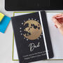 Personalised Moon And Stars Black Hardback Notebook, thumbnail 3 of 4