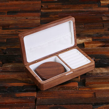 Custom Wood Jewellery Box And Mirror Gift Set, 5 of 5