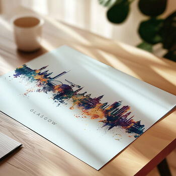 Glasgow City Skyline Print, 8 of 12
