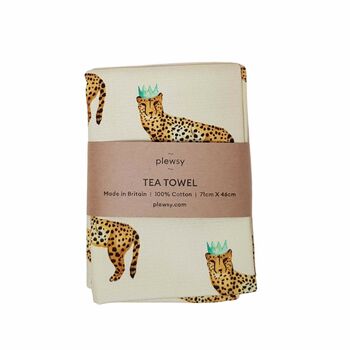 Cheetah Tea Towel And Oven Gloves Bundle, 4 of 7