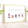 Personalised Family Drinks Print, thumbnail 1 of 6