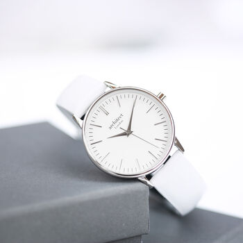 Ladies Architēct Blanc White Strap Actual Handwriting, 2 of 4