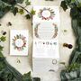 Tropical Concertina Wedding Invitation With Timeline, thumbnail 2 of 7