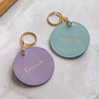 Faux Leather Customised Key Rings, 3 of 10