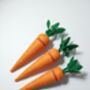 Handmade Felt Carrot With Removable Top: Pretend Play Food, Montessori Inspired, Ukca/Ce Tested, thumbnail 4 of 4