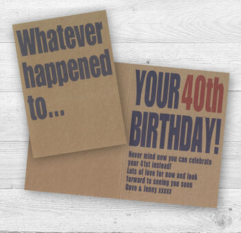 Personalised 'Whatever happened to…' Card, 3 of 3