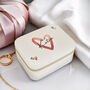 Personalised Heart Travel Jewellery Box, thumbnail 2 of 5
