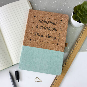 Engraved Welsh Personalised Notebook, 3 of 3