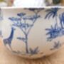 Open Sugar Bowl In Blue Safari Design, thumbnail 3 of 7
