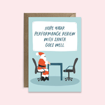 Funny Christmas Card For Coworkers | Performance Review, 3 of 3