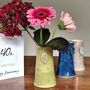 40th Birthday Anniversary Handmade Vase With Ceramic Tag, thumbnail 1 of 7