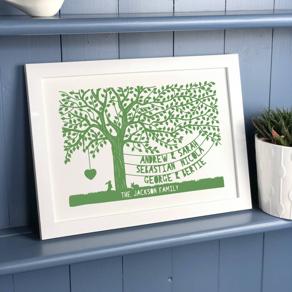 Personalised Our Family Tree Print, 1 of 5