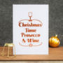 Luxury Foiled 'Prosecco And Wine' Christmas Card, thumbnail 4 of 6