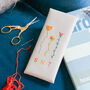 Personalised Stitch Your Own Birth Flower Glasses Case, thumbnail 1 of 5