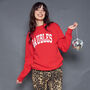 Unisex 'Baubles' Christmas Jumper Sweatshirt, thumbnail 3 of 12