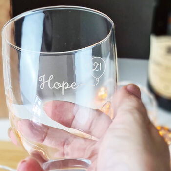 Engraved Wine Glass Personalised 21st Birthday Gift, 6 of 11