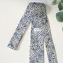 Liberty Of London Tie In Blue Purple Green Floral Motif, thumbnail 6 of 7