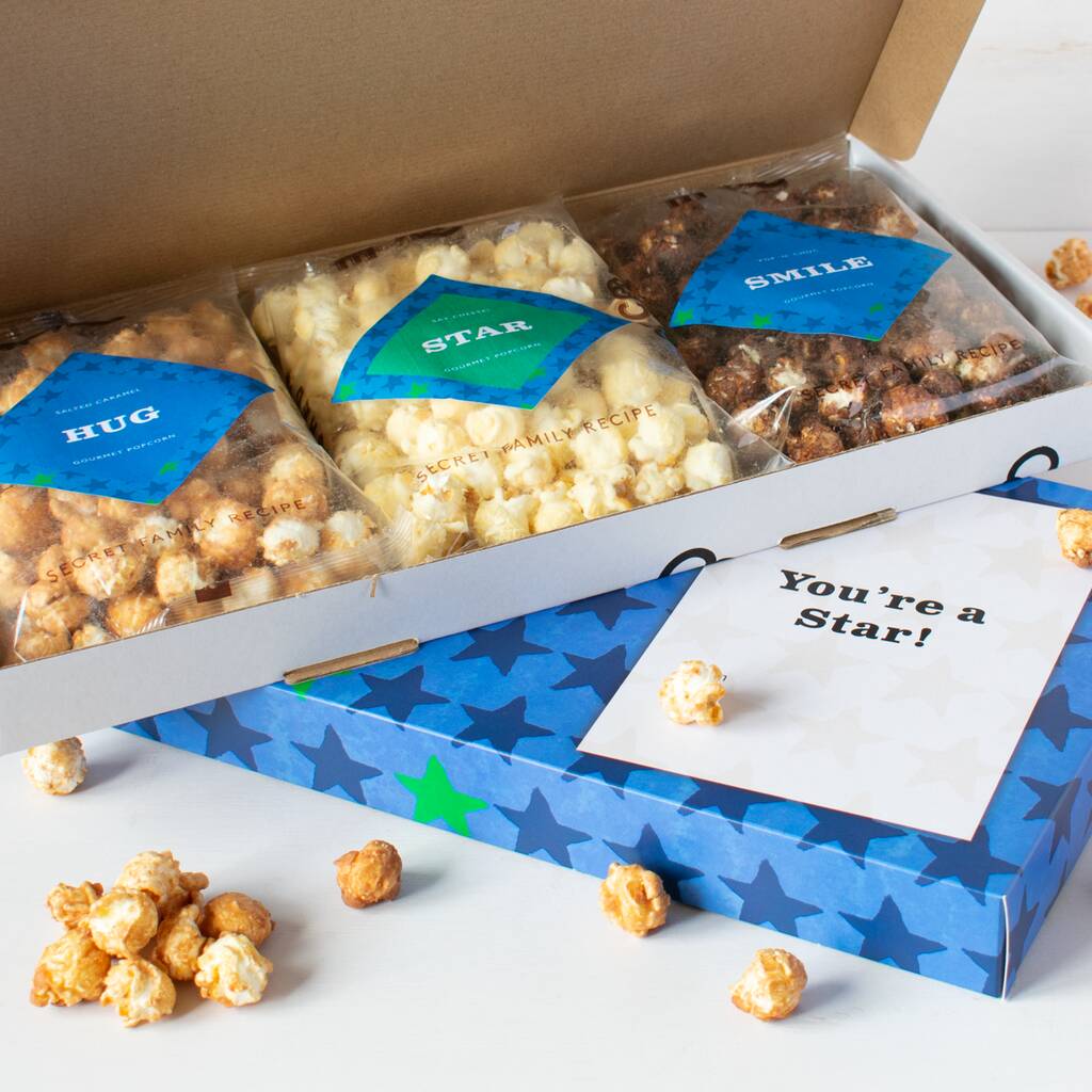 'You're A Star' Gourmet Popcorn Letterbox Gift, 1 of 5