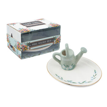 Watering Can Ring Holder Dish In Gift Box, 2 of 5