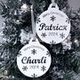 Merry Christmas Personalised Christmas Bauble, thumbnail 3 of 12