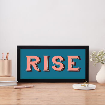 Rise Vintage Style Wall Art, 2 of 4