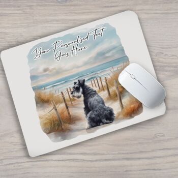 Personalised Schnauzer Dog Beach Walk Collection, 5 of 8
