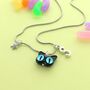 Kids Black Cat Personalised Charm Necklace, thumbnail 1 of 2