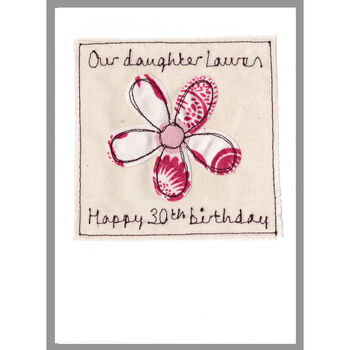 Personalised Flower 40th Birthday Card For Her, 12 of 12
