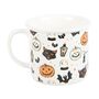 Spooky Cat And Pumpkin Print Mug, thumbnail 1 of 3