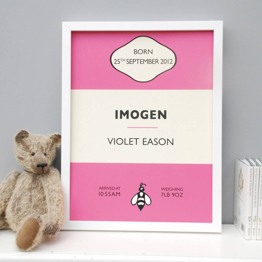 Personalised New Baby Birth Print, 1 of 8