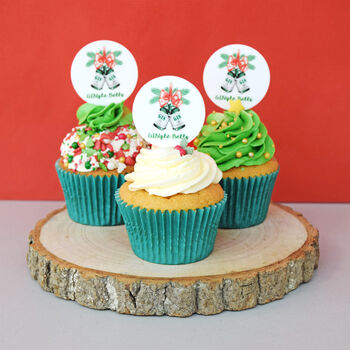 'Gingle Bells' Funny Gin Christmas Cake Toppers, 2 of 3