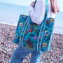 Reversible Monkey Print Quilted Cotton Tote Bag, thumbnail 2 of 4