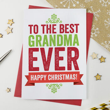 Best Nan, Granny, Nanny Ever Christmas Card, 3 of 6