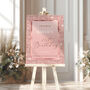 Rose Gold Birthday Welcome Sign, Any Age, thumbnail 5 of 9