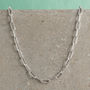 Long Link Chain Necklaces In Gold Plate And Silver, thumbnail 3 of 4