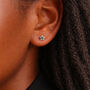Sterling Silver Paua Shell Micro Star Stud Earrings – 4mm, thumbnail 1 of 6