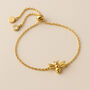 Gold Plated Sterling Silver Bee Bracelet, thumbnail 6 of 6
