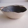 Handmade Ceramic Metallic Black / White Ring Dish, thumbnail 1 of 5