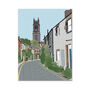 Circus Lane Stockbridge Edinburgh Scottish Travel Print, thumbnail 2 of 4