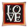 Big Love Cushion In Hand Embroidered Wool, thumbnail 4 of 6