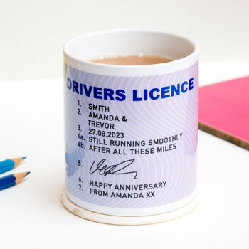 Personalised Driving Licence Mug, 3 of 5
